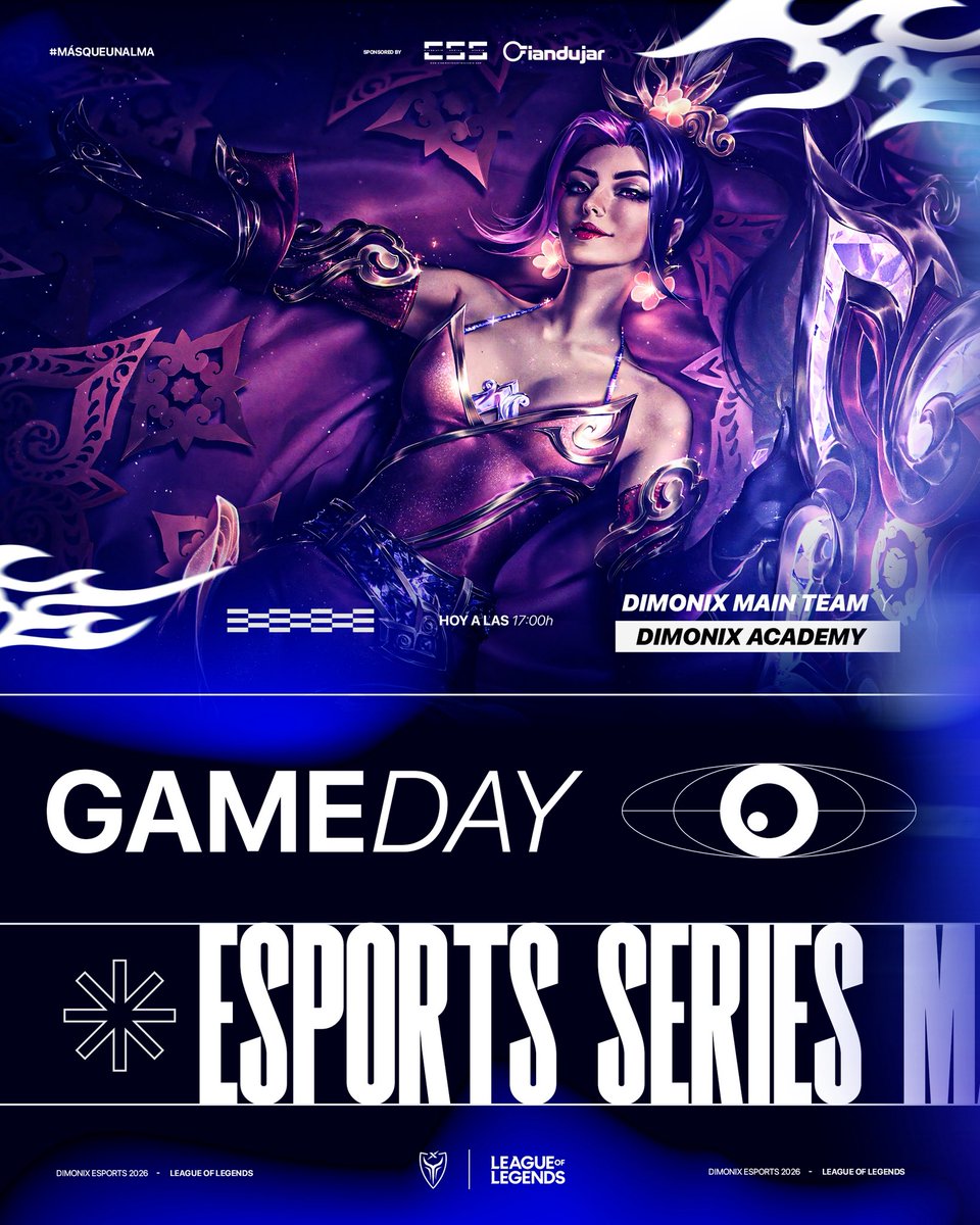 DimoniXEsports's tweet photo. Hoy nuestro MAIN &amp; ACADEMY tienen una cita importante en la #EsportsSeriesMadrid 🏆

A partir de las 17:00 con @soypayro en la WP -> .tv/soypayro 📺

#MásQueUnAlma 💙 https://t.co/iHWfSooJNf