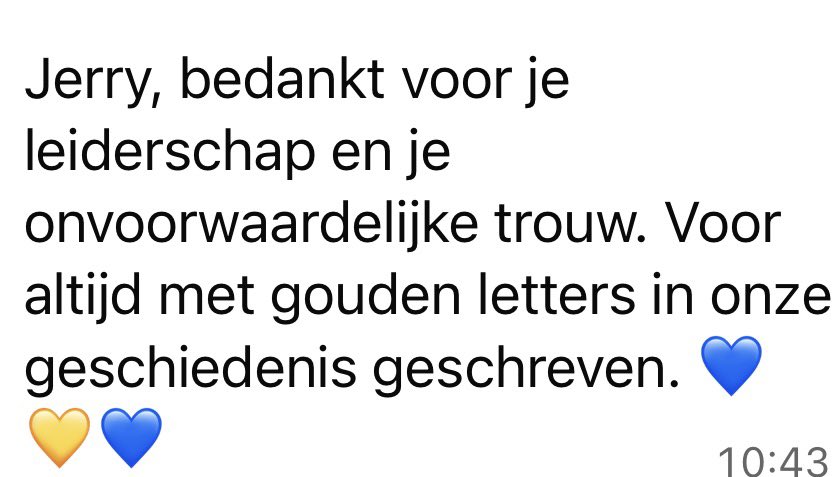 AFC34's tweet photo. Jerry van Sluis. De Leider 💙💛💙 https://t.co/ZKYuxcYjuf
