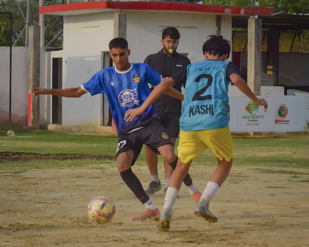 InterKashiFC's tweet photo. Celebrating the future! ⚽️ Inter Kashi Residential Academy marks Grassroots Day with a spirited tournament. Passion, development, and joy for the next generation of stars! ✨

#AFCGrassrootsDay #harharkashi https://t.co/6lZtWjNNOm