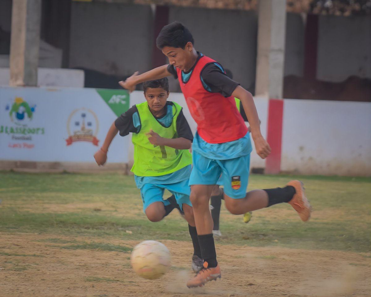 InterKashiFC's tweet photo. Celebrating the future! ⚽️ Inter Kashi Residential Academy marks Grassroots Day with a spirited tournament. Passion, development, and joy for the next generation of stars! ✨

#AFCGrassrootsDay #harharkashi https://t.co/6lZtWjNNOm