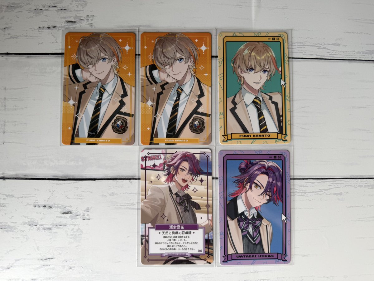 a0_135_'s tweet photo. 【交換】にじさんじ VOLTACTION 学園ゔぉるたくしょん フォト風カード

譲 : 1枚目

求 : 2枚目

郵送のみ https://t.co/eIIhuYsyB9