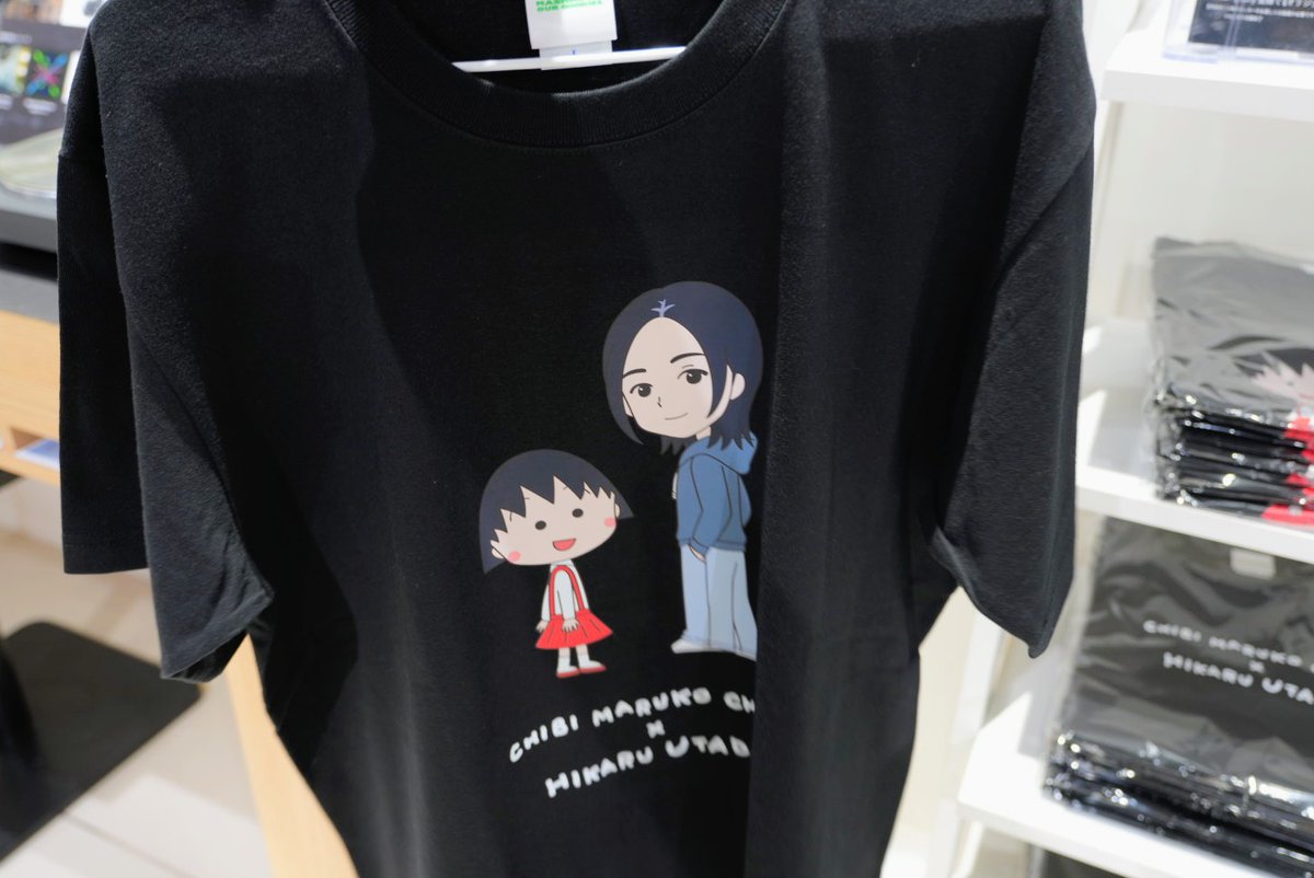 宇多田ヒカルとちびまる子ちゃんのTシャツも売ってた！ #ソニーストア大阪