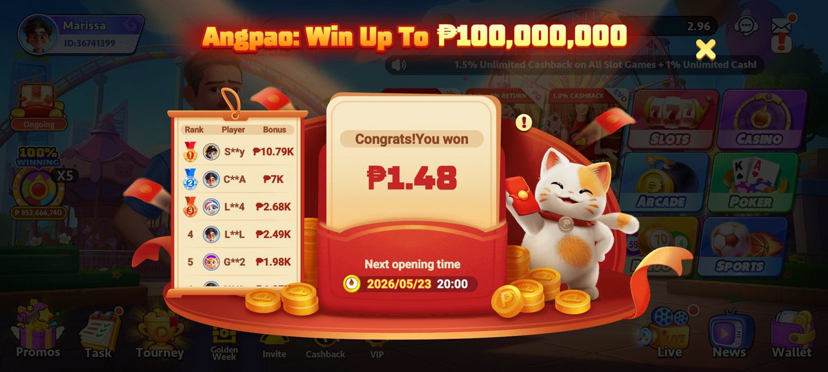 Rissa_002's tweet photo. @PTGamingph Paranas naman po,always talo e.. 
36741399 #PTGamingAngpaoGiveaway
@joejonas 
@b_bernie03 
@Chaychu0303 https://t.co/WhsH9dbwf6