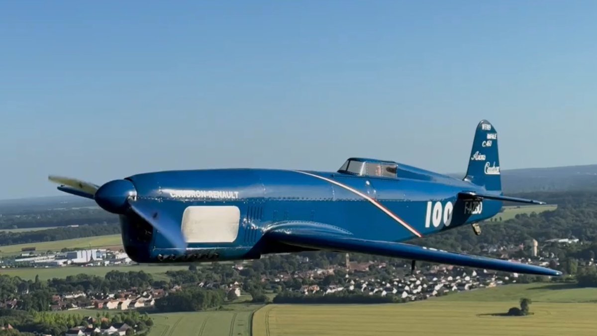 Aviation] Ces 23 et 24 mai 2026, le monoplan de course Caudron Renault C.460   Rafale  est annonc prsent en vol au meeting arien  Le temps des  hlices  de