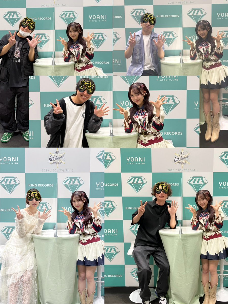 ｷﾞｬﾙｽﾞできらちゃんのお祝い連番！🎂 ｵﾃｨグラスNで撮り直しに
