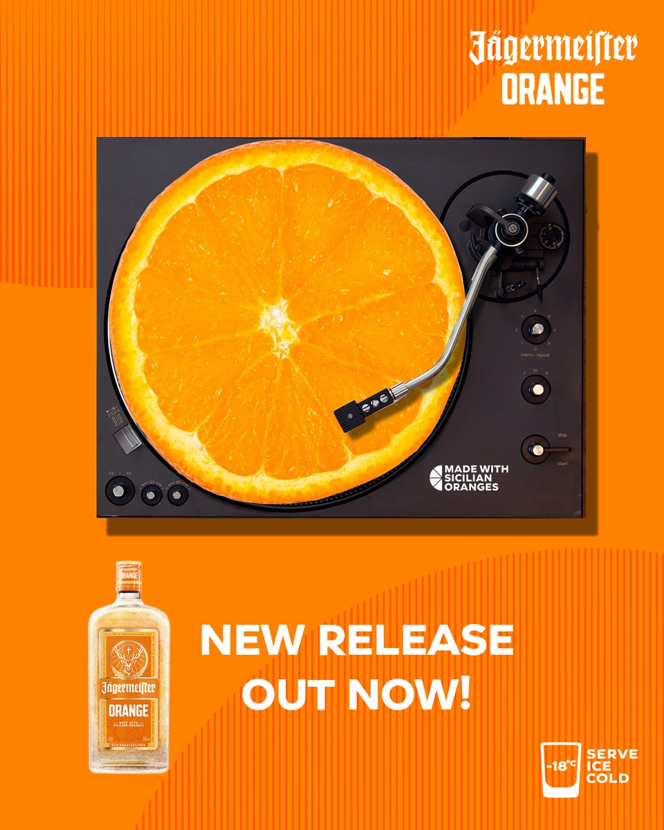 JagerUK's tweet photo. Have you given our new release a spin yet? 

Jägermeister Orange 🦌🍊 is OUT NOW on Amazon → https://t.co/j9CCeWB2k4 https://t.co/TBL12O0kzD