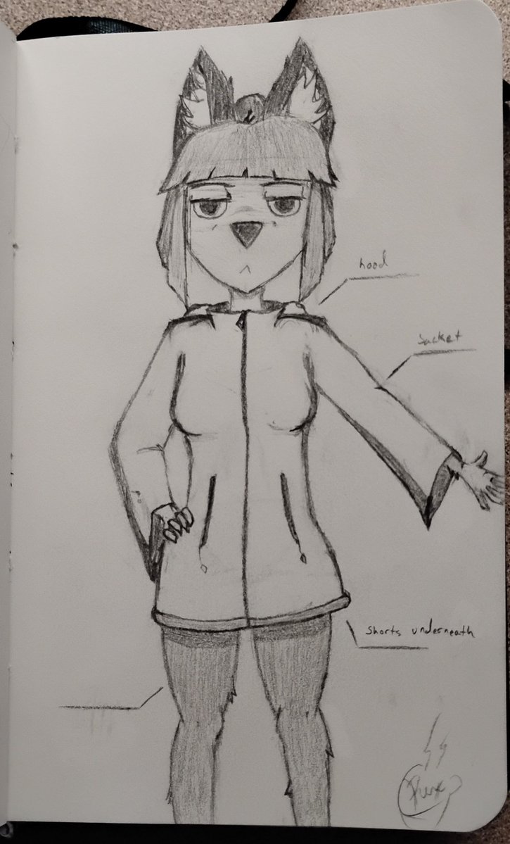 Vargr_Coffee's tweet photo. When not working on my next video, I've been doodling, trying to learn perspective. Here is Runi.

I think I unconsciously pulled her hairstyle from Oververse Kit Bodega and her eyes from Yi on the Nine Sols cover art. 

#learningtodraw #art #doodle #sketch https://t.co/6HKi494Sgs