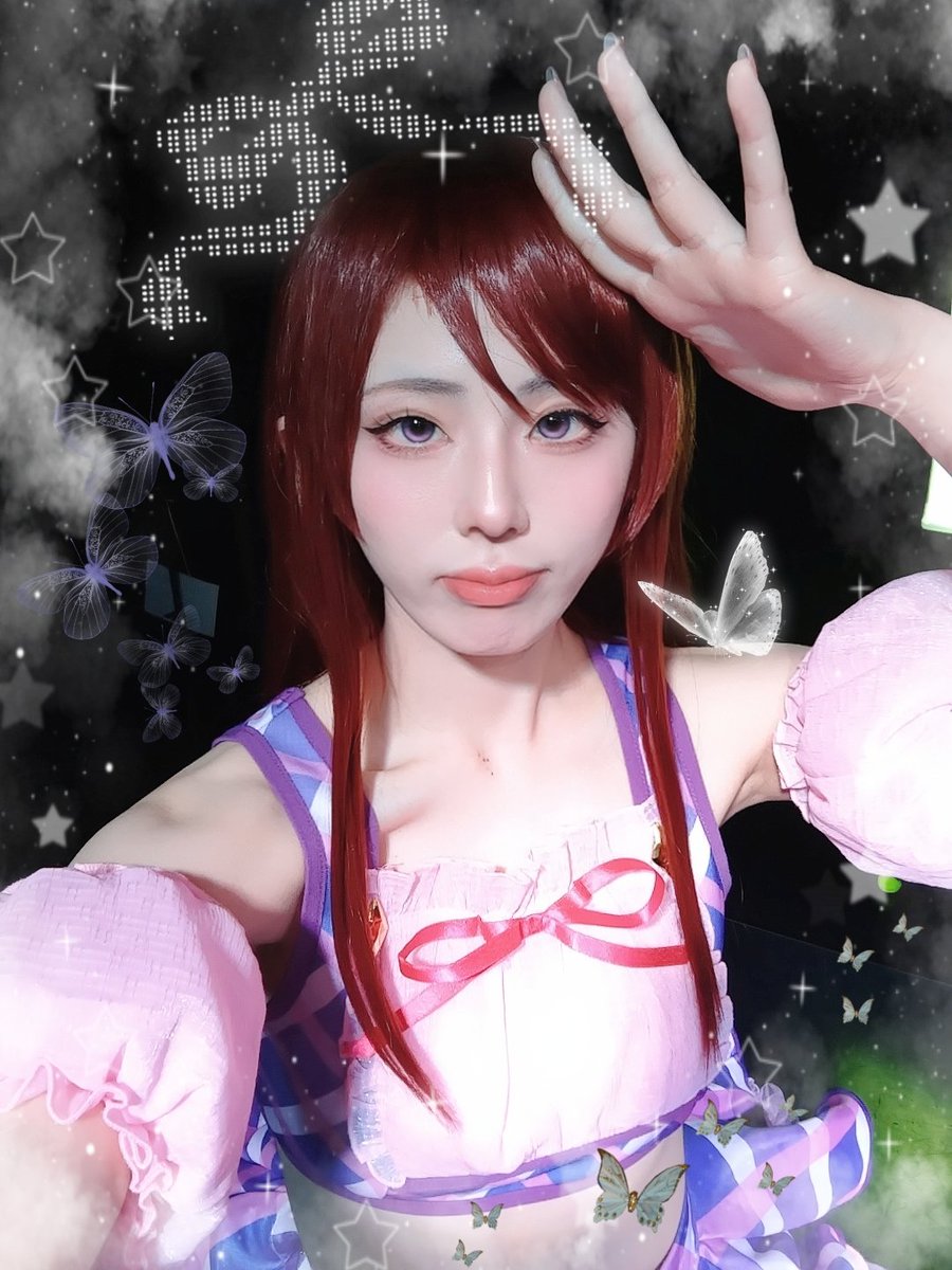 MoNo_p_q's tweet photo. アイドルになってきた🦋 https://t.co/nu9sAg3F1Y