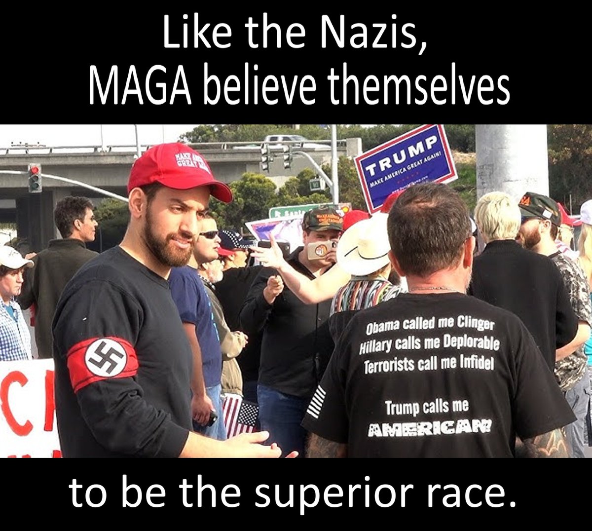 LoLilluminati's tweet photo. MAGA consider themselves the superior race. https://t.co/9TU9kkZgTa