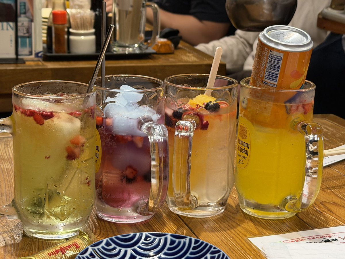 Eternith's tweet photo. This izakaya also had these "gacha sours"

We thought it would just be a random flavours but its so much more with random ingredients each time

Our gacha pilled brains kept ordering it to see what we would get lmao https://t.co/TZp4Pgz6uo