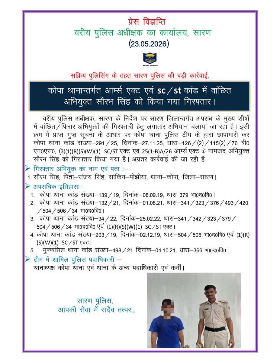 SARAN POLICE tweet media
