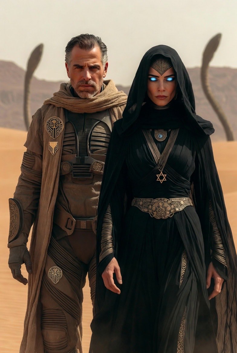 FepiJayto's tweet photo. @IanMalcolm84 @DiligentDenizen Hunter Biden (son of the Catholic political patriarch) wed Melissa Cohen Biden—a sharp, activist Jewish filmmaker who entered his life like a Voice command. Bene Gesserit handler? Or just interstellar chemistry? https://t.co/FbzHH59lQO
