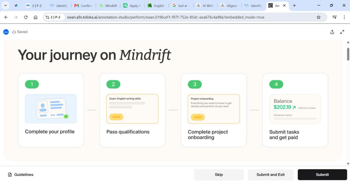 MrCharlesky's tweet photo. Mindrift needs patience and lot's of carefulness, create a very nice CV matching the Job description you are applying for. Follow the process https://t.co/sggBbueAec