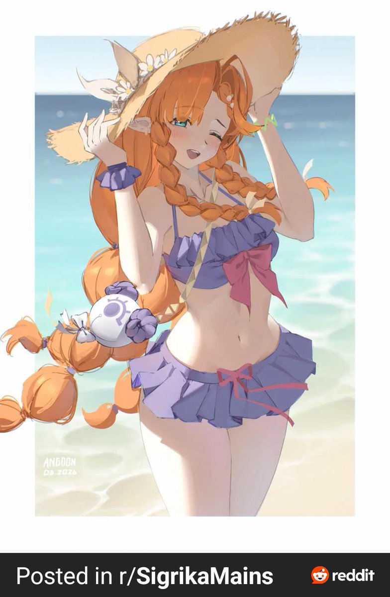 Runecontest's tweet photo. It definitly feels like summer now. Time to take a break and enjoy the weather at the beach. I even have a cute outfit for #SwimsuitSaturday https://t.co/xYGzsaZh5B