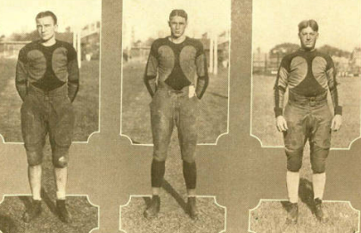 HistoryAthletic's tweet photo. More Players from 1926 Football Team (L-R)
End-S.F. "Sam" Burke, End-J.R. "Buster" Holcombe, End-Mike Windus. https://t.co/xqqM98nRaC