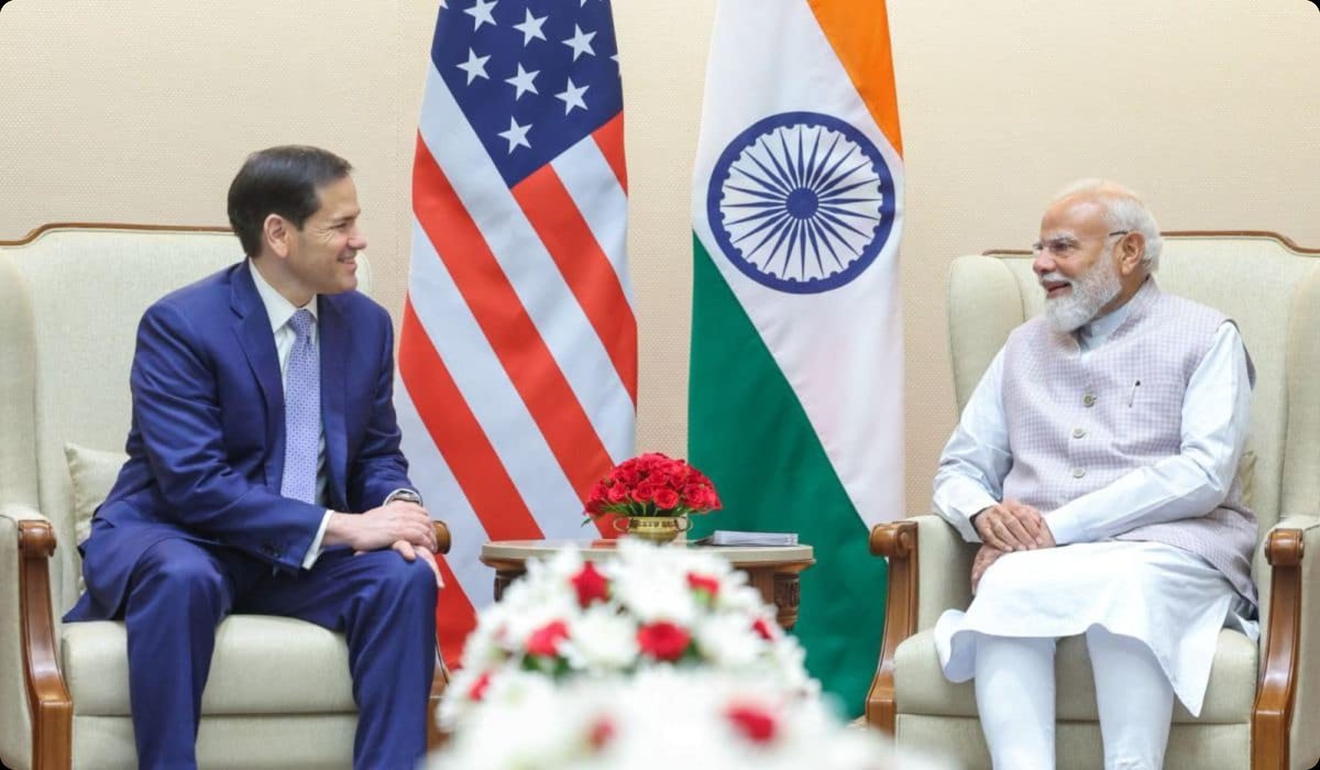 HayengMangfi's tweet photo. Prime Minister Shri Narendra Modi met with U.S. Secretary of State Marco Rubio today to review the robust progress of the India-U.S. Comprehensive Global Strategic Partnership. The discussions highlighted sustained bilateral cooperation across critical sectors, including defence, strategic technologies, trade, energy security, and education, alongside exchanges on key regional and global developments, such as the situation in West Asia.

​Reaffirming India’s commitment to global peace, PM Modi reiterated the vital role of dialogue and diplomacy in resolving conflicts peacefully. The Prime Minister also extended his warm greetings to President Donald Trump, looking forward to continued close engagements to further elevate the bilateral bond.

​#IndiaUS #StrategicPartnership #GlobalPeace #Diplomacy