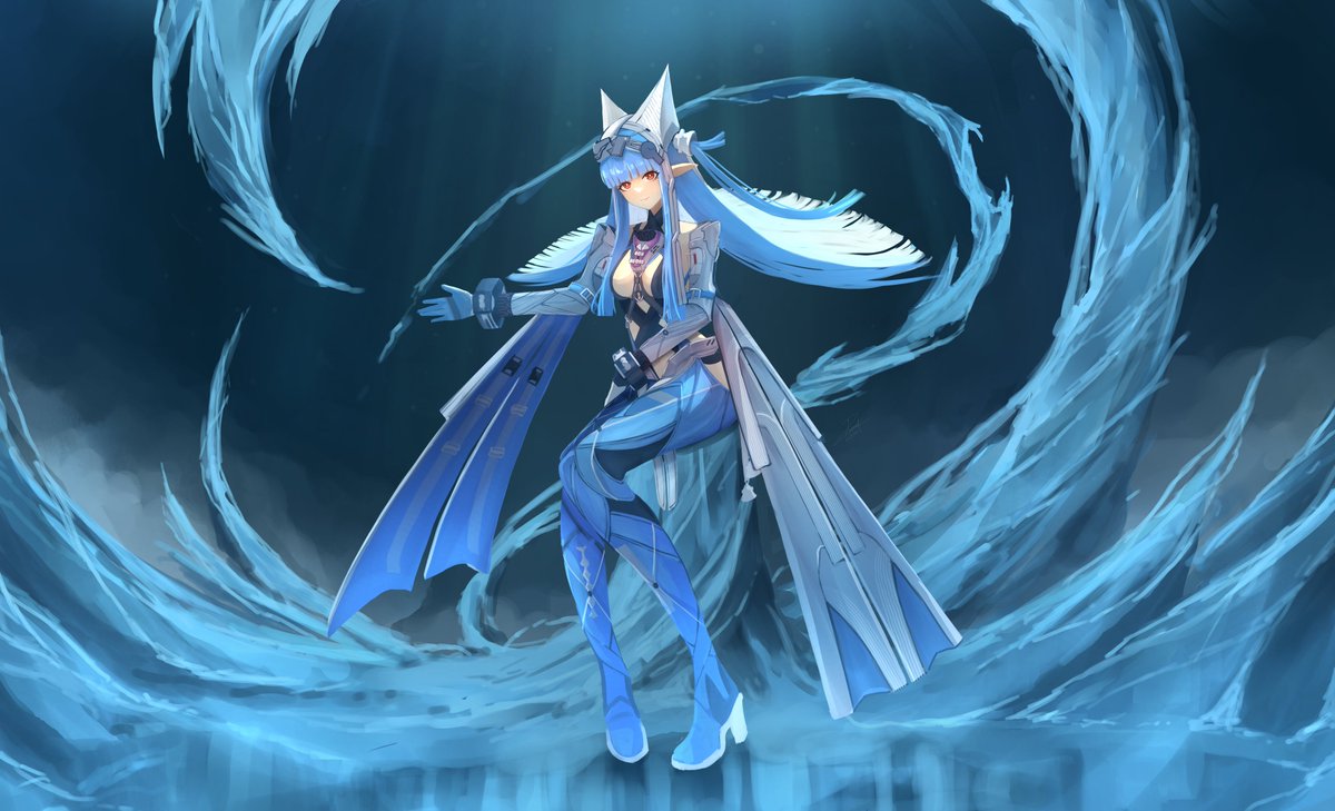 Paomol95211's tweet photo. Practice digital art --> Draw all female Character from Arknights Endfield     

[9] -->Last rite 

#エンドフィールド #ArknightsEndfield https://t.co/OgE46VlJp9