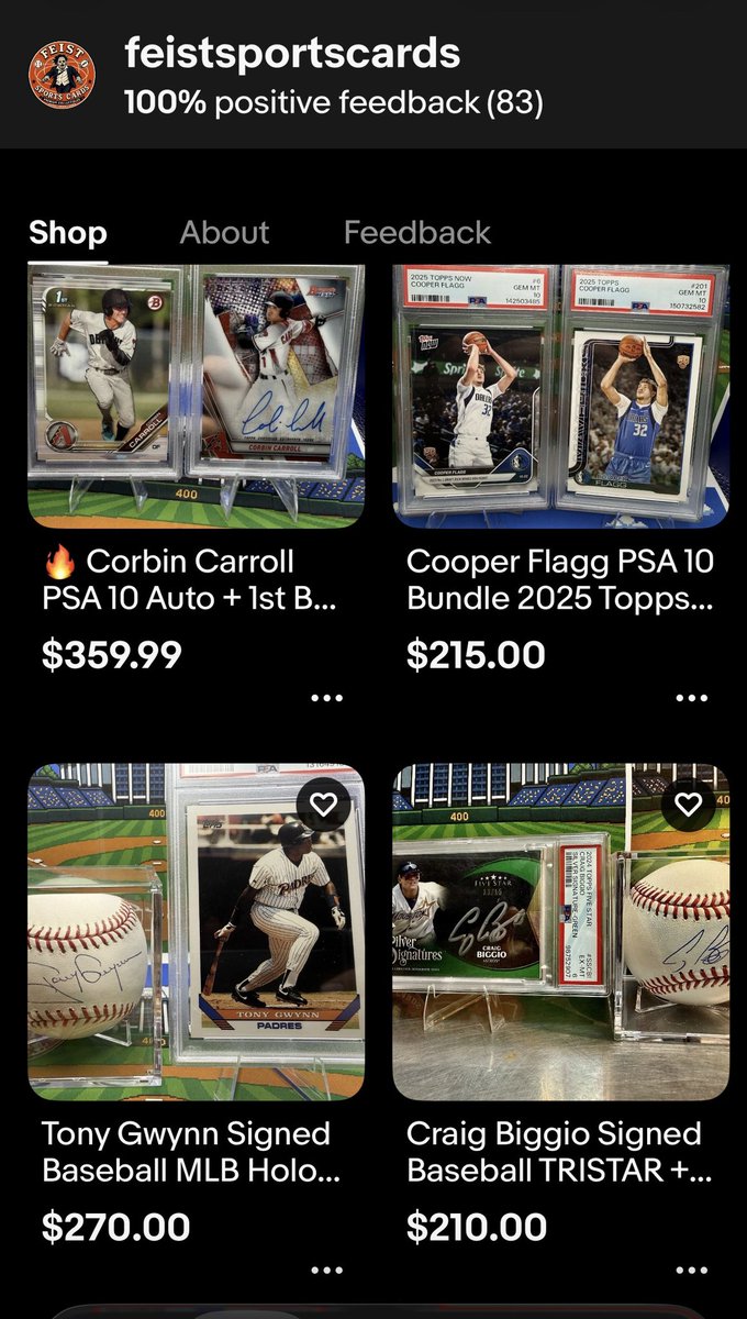 Feist Sports Cards tweet media