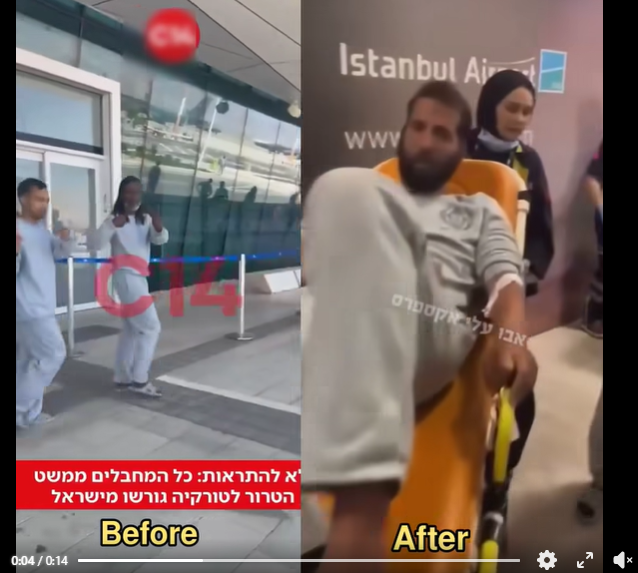 model3dint's tweet photo. I ciarlatani della Sumud Flotilla all'arrivo sorridenti a Istanbul, senza un graffio. Ed alla ripartenza, mezzi morti stile Palliwood.
Spettacolo indegno che solo degli idioti si bevono. https://t.co/AA09sctc3u