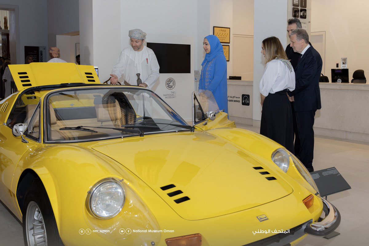 NM_OMAN's tweet photo. Under the patronage of Her Highness Sayyida Meyyan bint Shihab bin Tariq al-Said, Chairwoman of the Board of the Omani Design Association (Design Oman), the National Museum today inaugurated the exhibition “From One to a Million: Stories of Italian Design”, in collaboration with the ADI Design Museum, Milano and the Embassy of the Italian Republic in Muscat, under the curatorship of Maria Cristina Didero and in cooperation with illustrator Steven Guarnaccia. The opening ceremony was attended by a number of Their Excellencies, artists, and individuals interested in cultural and artistic affairs.

The exhibition, the first of its kind in the Sultanate of Oman, offers a creative journey through the history of modern Italian industrial design, showcasing a collection of distinguished pieces that have become integral to the broader understanding of Italy’s creative industry. It highlights the intersection of artistic innovation and industrial production, and their influence on the details of everyday life. The exhibition will run until 1 November 2026.

The exhibition also features a curated selection of pieces that received the “Compasso d’Oro” (Golden Compass) Award, the oldest and most prestigious design award in the Italian Republic, founded on the vision of the modernist architect and designer Gio Ponti.

The concept of the exhibition is inspired by two objects that may appear, at first glance, to belong to entirely different worlds: the “Tratto Pen”, beloved by Italian designers, and the “Ferrari” car admired by every museum visitor. One was produced and sold on a mass scale, while the other represents an exclusive and exceptionally rare product.