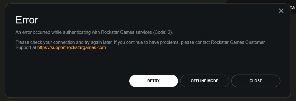27adelin's tweet photo. @RockstarSupport I can't authenticate on RDR2 via Steam. Getting Error Code 2 and Code 4 when trying to Switch Account. Your support site also gives System Error. Please help! https://t.co/CnyI6ZQFeX