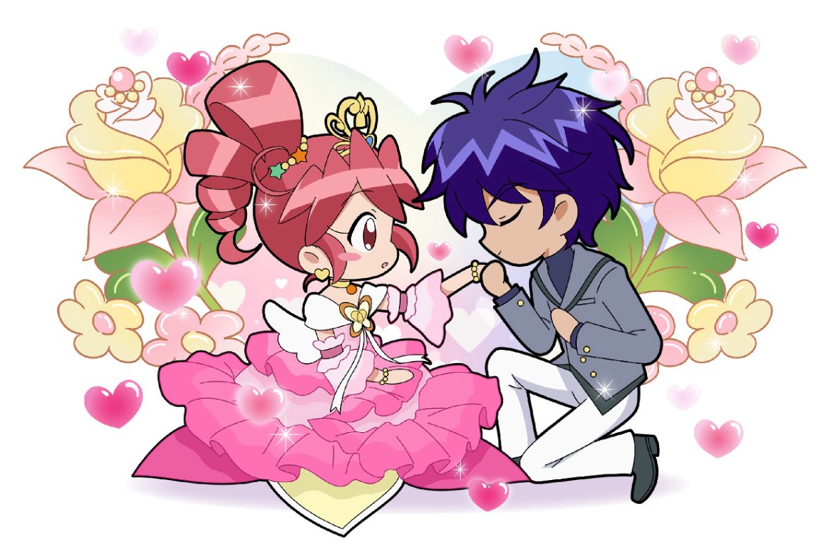 p9gwiggin's tweet photo. キスの日

＃ふしぎ星のふたご姫 #シェファ https://t.co/UuVemQrBDi