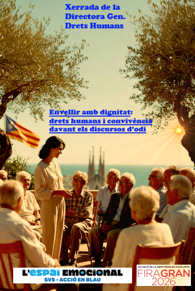 SitgesSVS's tweet photo. I el 29 de maig a les 13:30 a l'Àgora de @FiraGran serem xerrant amb la Directora General de #DretsHumans de @igualtatcat, na @noa_monras, sobre com envellir amb dignitat sense patir discriminació ni tenir que escoltar discursos d'odi. PARTICIPA !!!! Plaçes limitades https://t.co/Tk4xLHQzvc