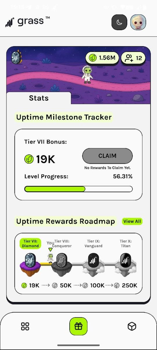 mark_magg's tweet photo. My Grass setup right now 👀🌿

Tier VII (Diamond) • 56.31% to next level • 19K points

Earning passive income by sharing unused internet — one of the smartest moves in 2026 🔥

Want in? Join with my link and get a bonus on signup:

https://t.co/qYWnxjEhli

#Grass #DePIN #PassiveIncome #Crypto #Airdrop #Solana