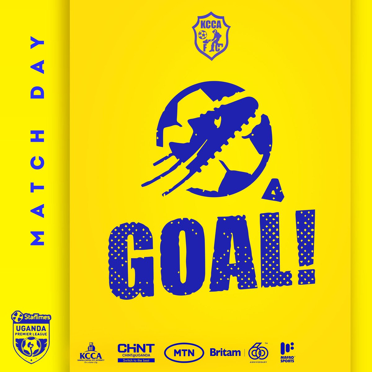 KCCAFC's tweet photo. 20' (1-0)
AHIMBISIBWEEEEEEEE 🎯
The hunter @ahimbisibwe_val finds the back of the net with his left foot. Fantastic ball from @MugumeAshraf.
#KCCAFC #KCCAMBA #StarTimesUPL https://t.co/pSd52qsJVm