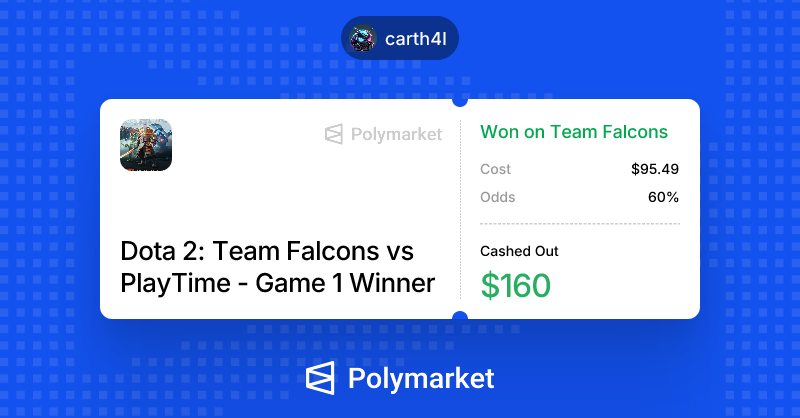 CartalRr's tweet photo. I just won on @Polymarket. https://t.co/wJdkycNrWE https://t.co/fkjvBl5M6X