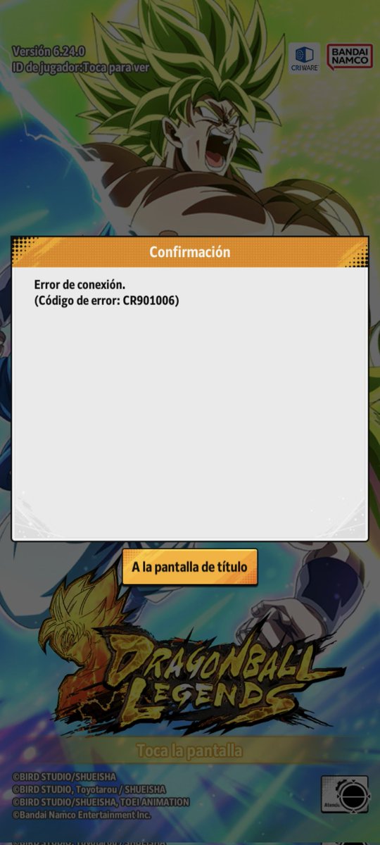 lagrapax's tweet photo. @DB_Legends What do I do? It won't let me play! https://t.co/xiySm93Apk