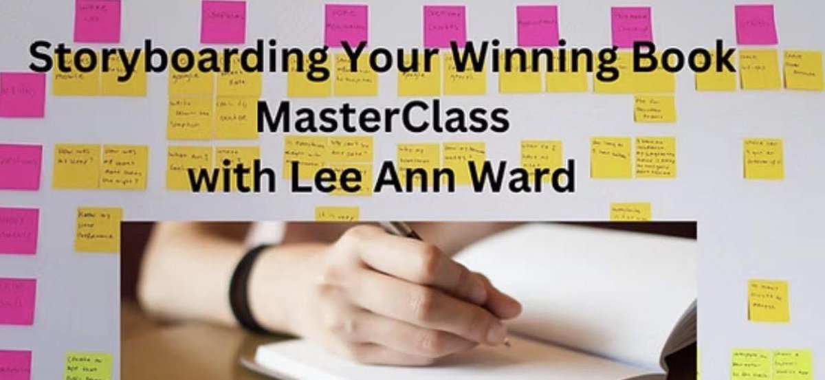 WritingRefuge's tweet photo. No matter whether you're a pantser or a plotter, Lee Ann Ward's Storyboarding Zoom Masterclass will teach you the skills required to make your WIP your BEST book yet! Sat., June 6th. #writingawayrefuge #writingcommunity #writer #amwriting #writerslife #writingclasses https://t.co/Q5BH0FkmDB
