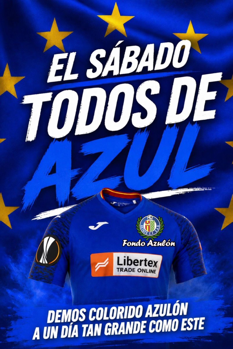 FondoAzulonGCF's tweet photo. ¡AZULONES POR TODOS NOSOTROS! 

¡HOY ES NUESTRO DÍA!

#TodosDeAzul

¡FORZA GETA! https://t.co/w3zj8YELjX