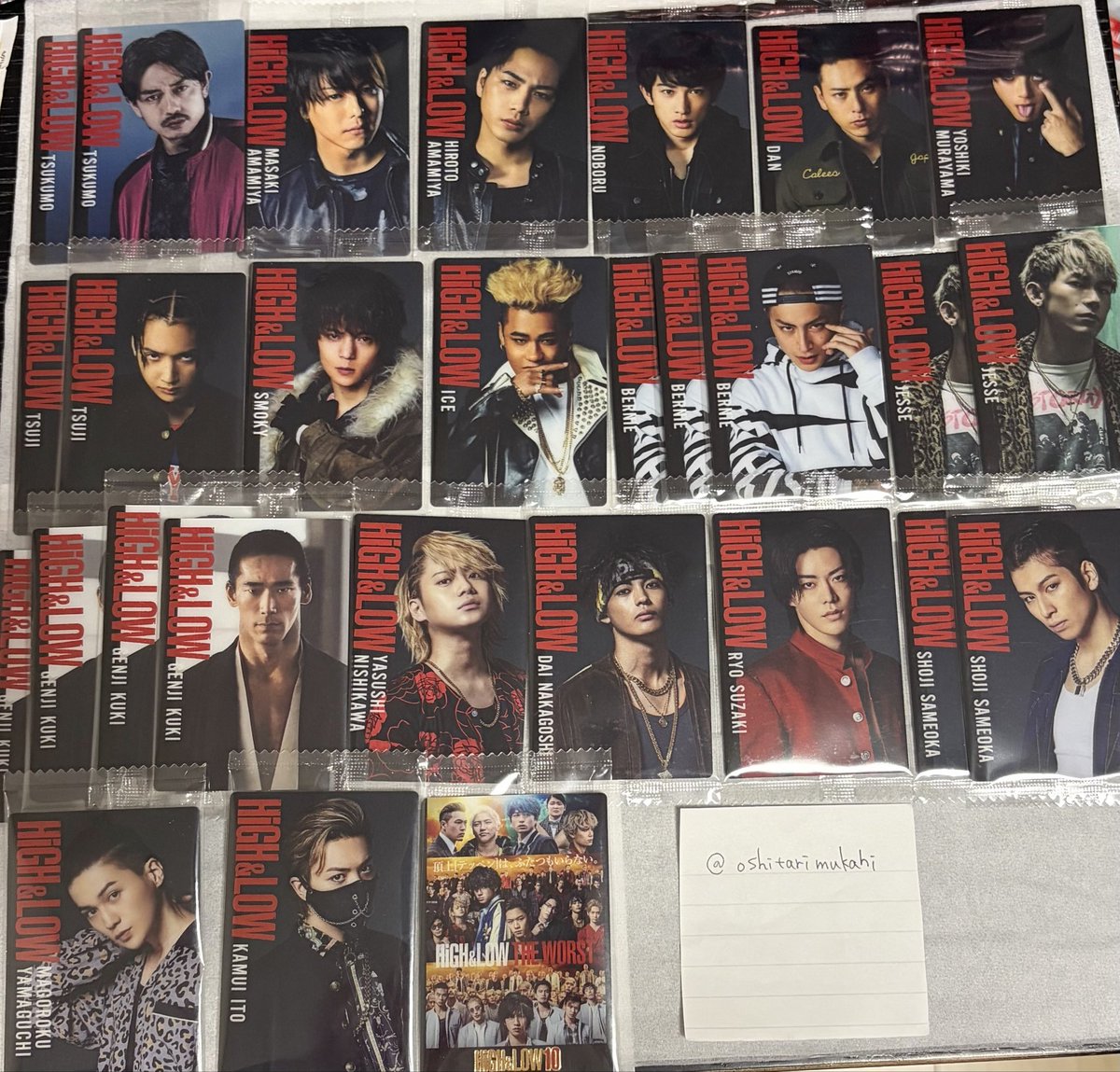 oshitarimukahi's tweet photo. 【HiGH&amp;LOW交換】ハイロー ウエハース

譲:写真の品

求:小田島有剣＞レアRED RAIN＞レアSTORY OF SWORD 各1点

家族分でコンプ目的の募集です。
郵送交換希望。
複数提供可能です。
検索からもお気軽にお声掛けください。
よろしくお願いいたします。 https://t.co/g4hJA7aktJ