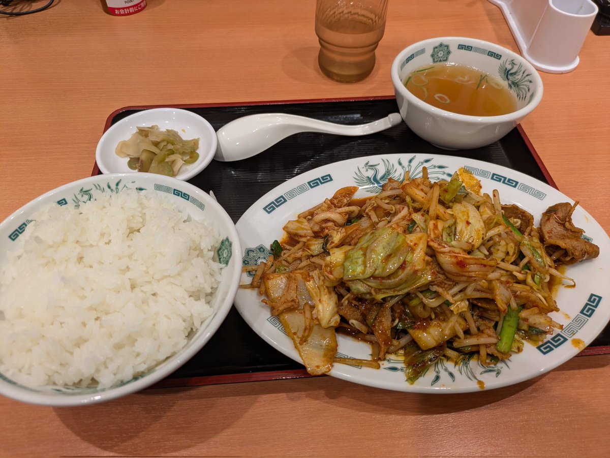 zero_04_05's tweet photo. 日高屋の定食ディナー https://t.co/p4luy92xan