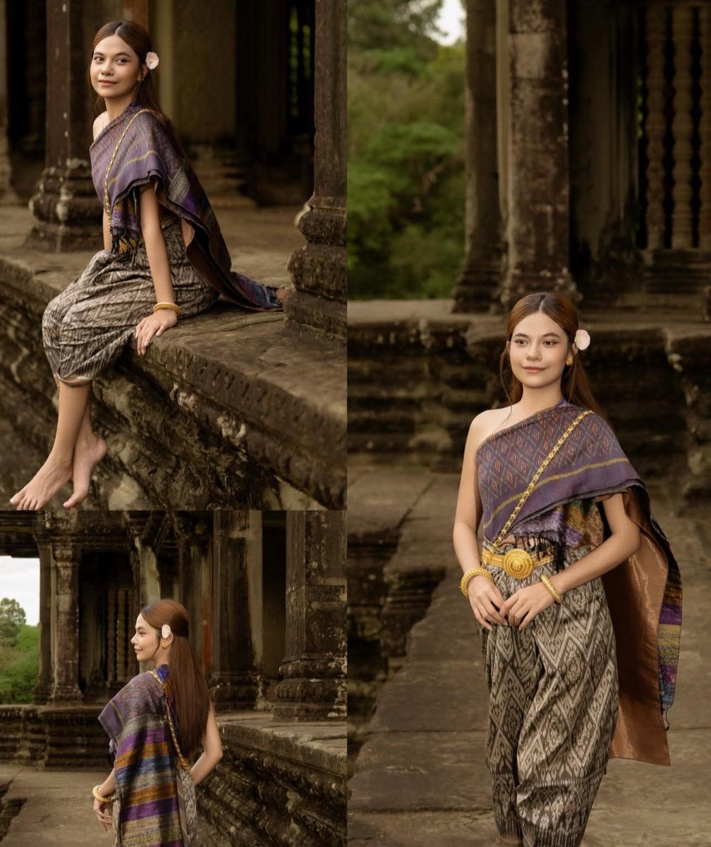 Justme_Ryny's tweet photo. 📍ប្រាសាទអង្គរវត្ត / AngkorWat Temple 
#sbaikhmer #khmerdress #khmertraditionalclothes
#AngkorWat #Cambodia https://t.co/XUpVFHBj7v