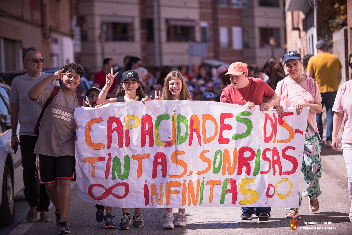 NuevaAlcarria's tweet photo. Yunquera de Henares celebra su XVI Marcha por la Integración bajo el lema Capacidades diferentes, sonrisas infinitas https://t.co/j8A7u6LE6W #Yunquera #MarchaPorLaIntegración #CADIGLaChopera #CEIPVirgenDeLaGranja #LucasCastillo #DiversidadFuncional #Convivencia @AytoYunquera https://t.co/dab4s6hCZ7