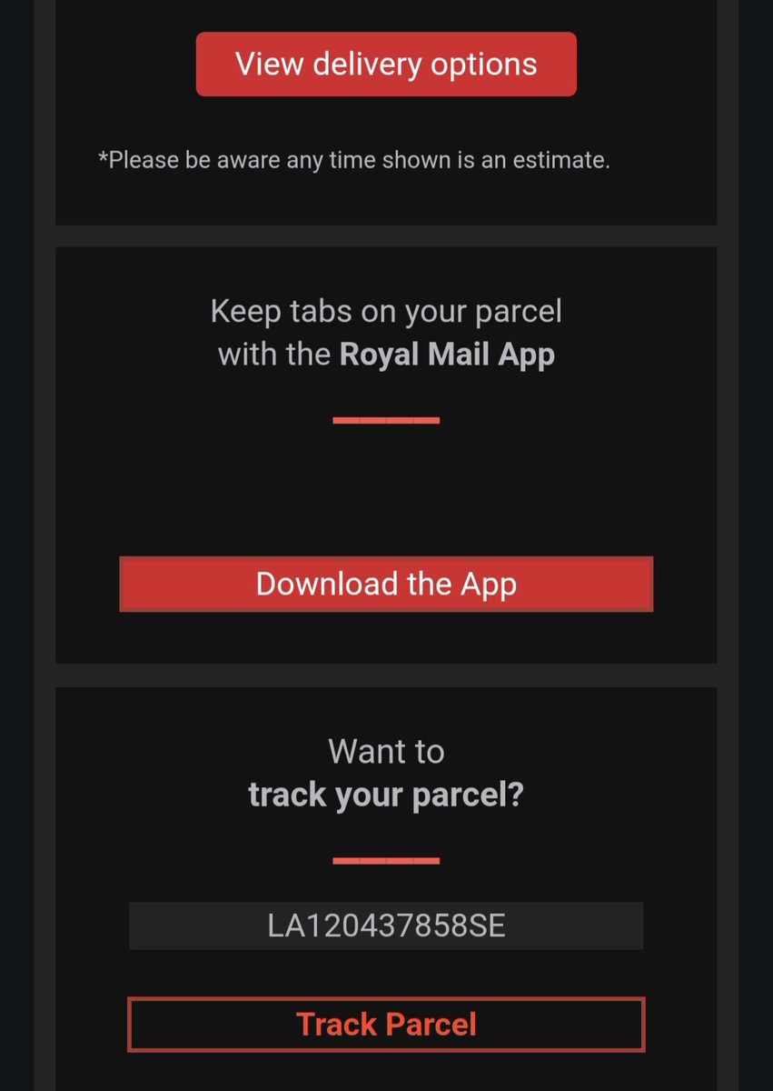 scotrayd's tweet photo. @parcelforce Will this delivery still happen today? https://t.co/i7LKodTHFy