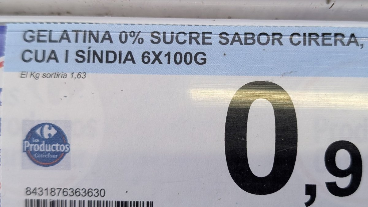 msolacol's tweet photo. Aquest he de reconèixer que m'ha costat, us supereu dia rere dia @CarrefourES . Se suma al mític "mànec". @etfelicitofill https://t.co/FvEOlzrQzX