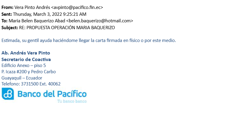 belbaquerizo's tweet photo. Presento una propuesta de pago y me sigue metiendo trabas, le pregunto NUEVAMENTE cuántos usuarios se acercan, llaman, insisten en PAGAR??? @PacifiCard @BancoPacificoEC @superbancosEC le estoy diciendo que quiero pagar y pide una carta?? https://t.co/if4HkYKPPj