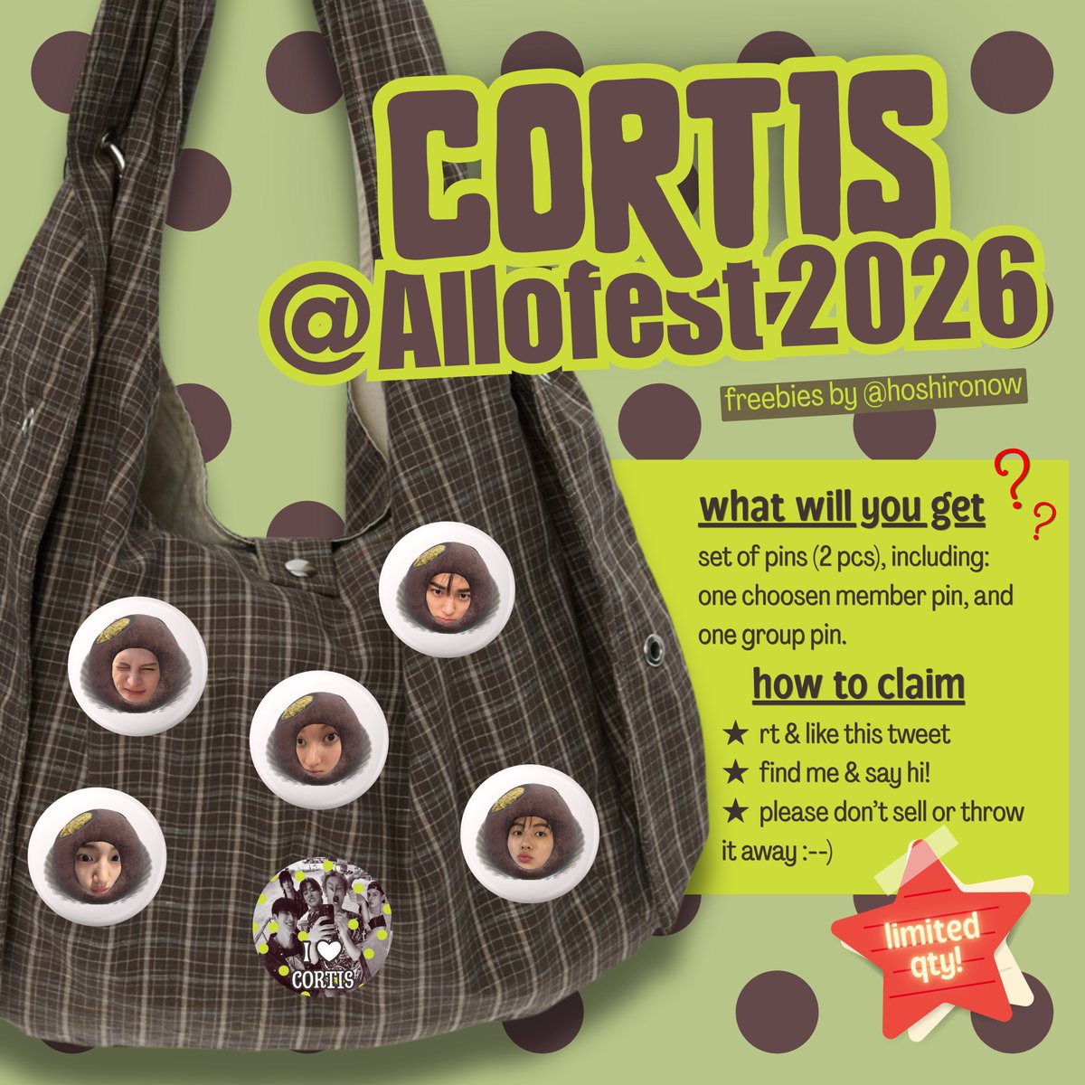 hoshironow's tweet photo. 💥 CORTIS ALLOBANK 2026 FREEBIES BY @hoshironow 💥

🗓 : 20 June 2026
📍 : Indonesia Arena
⌛️ : TBA

⚠️ limited quantity, please don't resell or throw it away. also dm for trade! :--)

see u there, COER 👋 https://t.co/zhXZ8Oq9SG