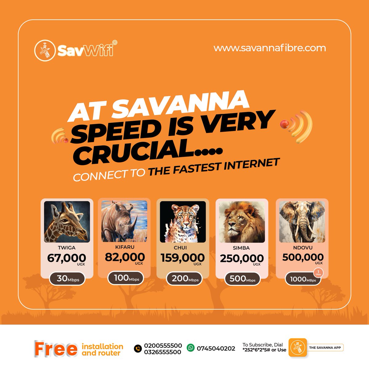 savanna_ug's tweet photo. Stay Ahead with Speed ⚡
Don’t let slow internet hold you back. SavWifi keeps you moving with fast, reliable connectivity built for your lifestyle. 🛜🚀
#SavWifi
#SavannaAt2
#Twicethespeed
#Halftheprice https://t.co/LU7WLnl4Xy