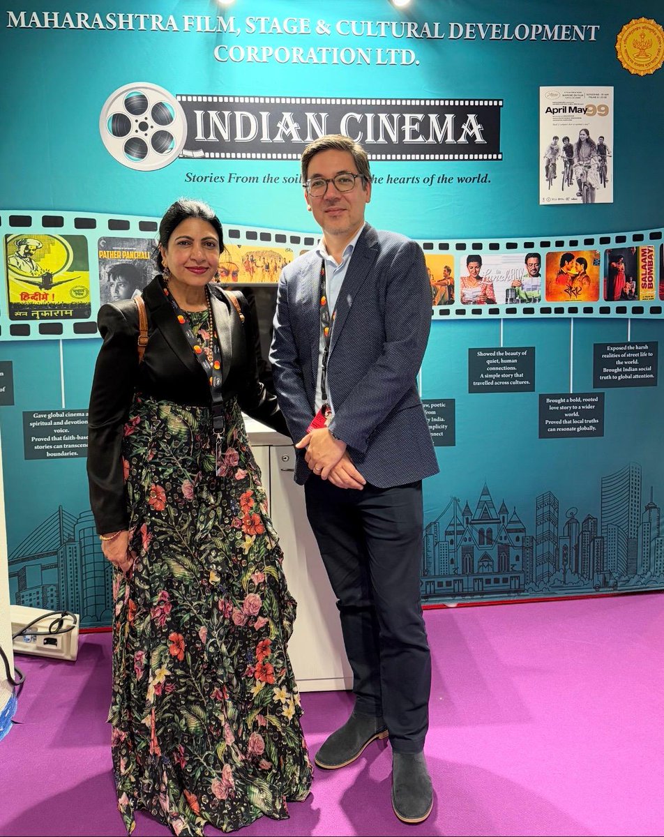 SumathyStudio's tweet photo. What an honor to meet Guillaume Esmiol, the Marche du Film - Festival Director at Cannes, on my first day of visit to the film market. https://t.co/iCRYGlhGcf