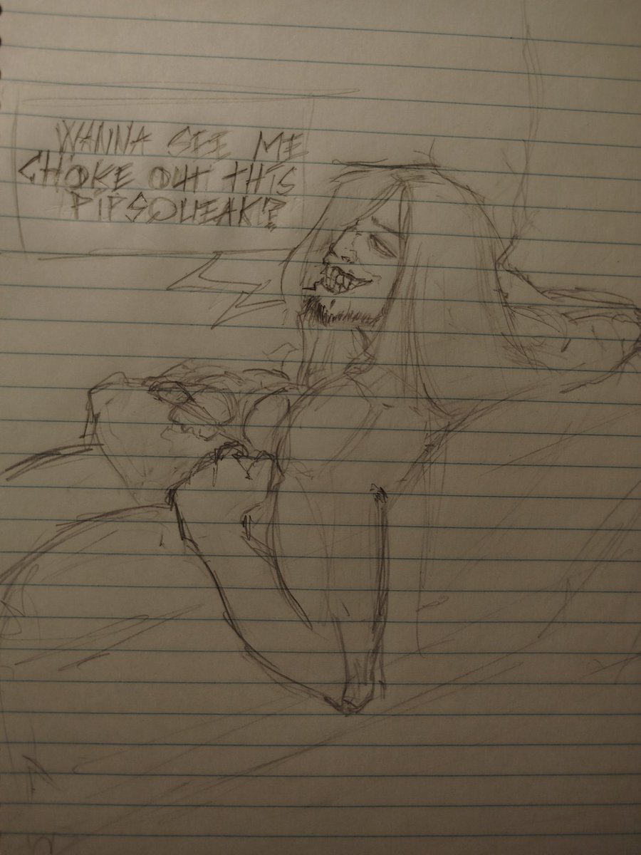 OrionsTails's tweet photo. Haven't been able to draw this ruthless cunt in a while https://t.co/p9l9wmdOUk