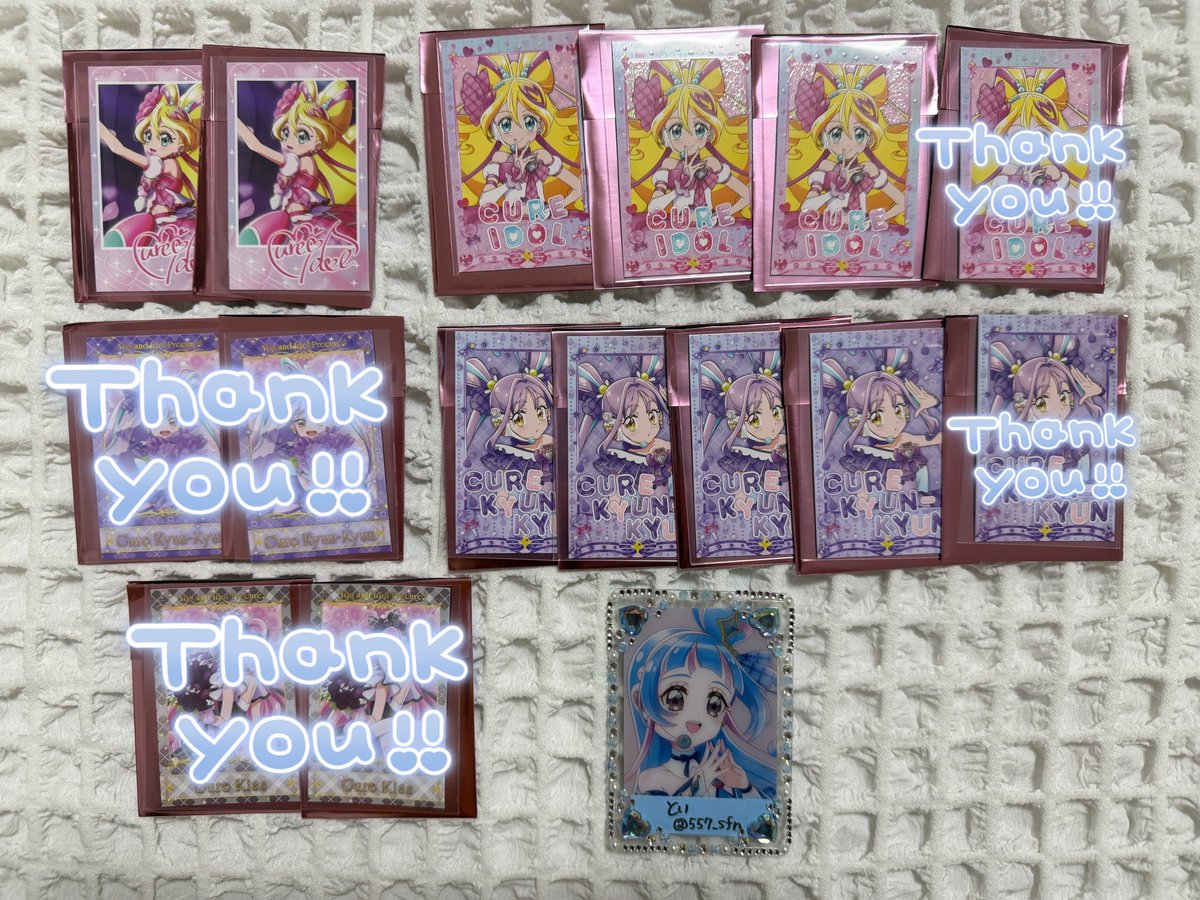 557_sfn's tweet photo. キミプリ感謝祭　フォト風カード　交換

【譲】画像1(アイドル、キュンキュン)

【求】画像2(アイドル1、ウインク各4)

※郵送のみ
※まとめての方優先

引用先までお気軽にお声がけください。 https://t.co/hkwAWLfTlv