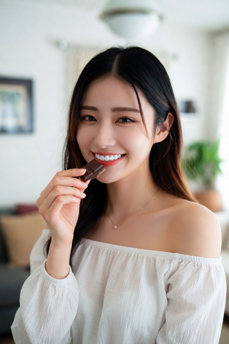 RT @milmilk_ai: おやつ食べます?
Do you want some chocolate?