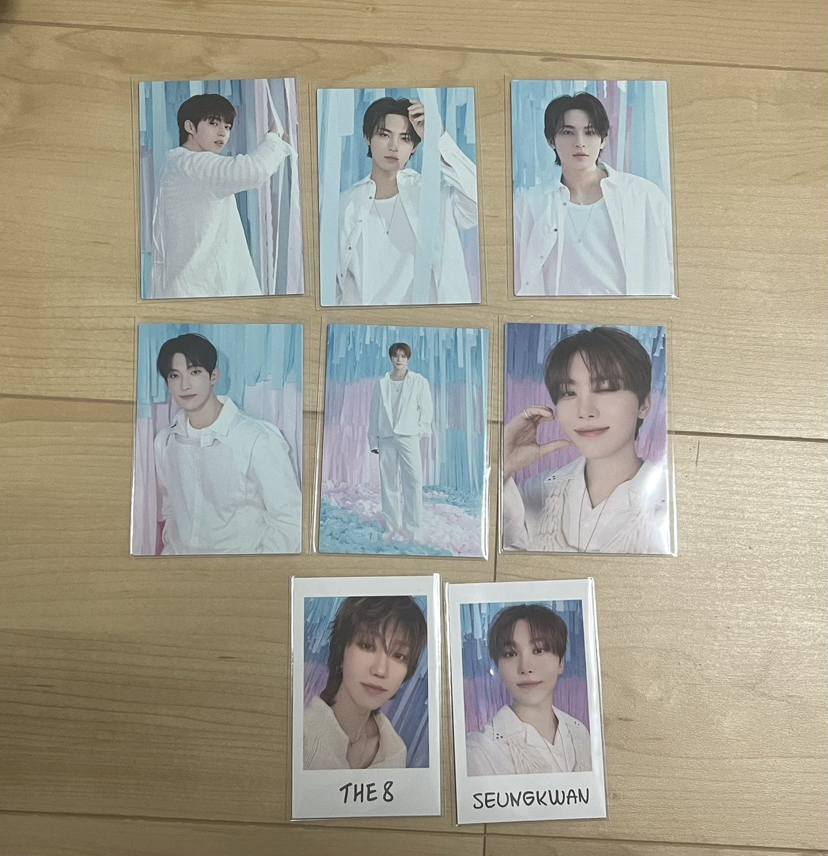 __x1ooa's tweet photo. SEVENTEEN YAKUSOKU トレカ インスタントフォト　チェキ　交換

譲)画像のもの
(エスクプス  ミンハオ  THE8   ミンギュ  ドギョム  DK  スングァン  ディノ)

求)ジョシュア　ジュン

明日24日京セラでの交換優先
同種交換希望
条件の合う方お気軽にお声がけ下さい🙇🏻⋱ https://t.co/2spcgqn0zD