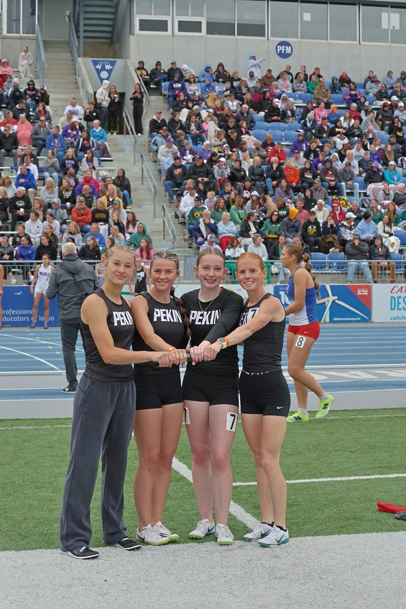 BLauderman2029's tweet photo. Honored to run yesterday at the 2026 Iowa State Track Championship meet for the Distance Medley Relay. So proud of my team and memories we made. https://t.co/z89MwOq6NQ