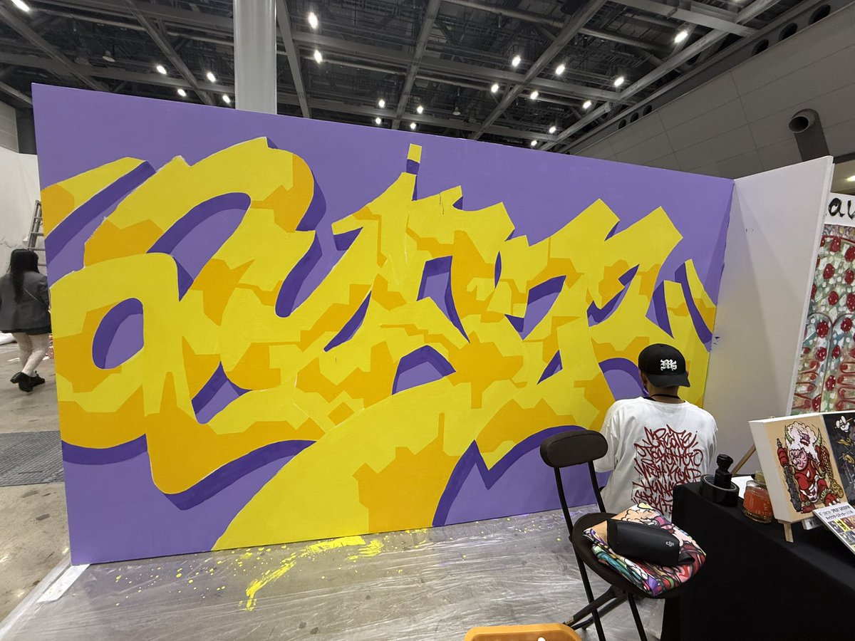 sgcrew__'s tweet photo. 1日目はLetter dayでした🥫
明日もよろしくお願いします！

Painted by QUAZZ
#デザフェス　#デザフェス63 https://t.co/qlJG1sctDe