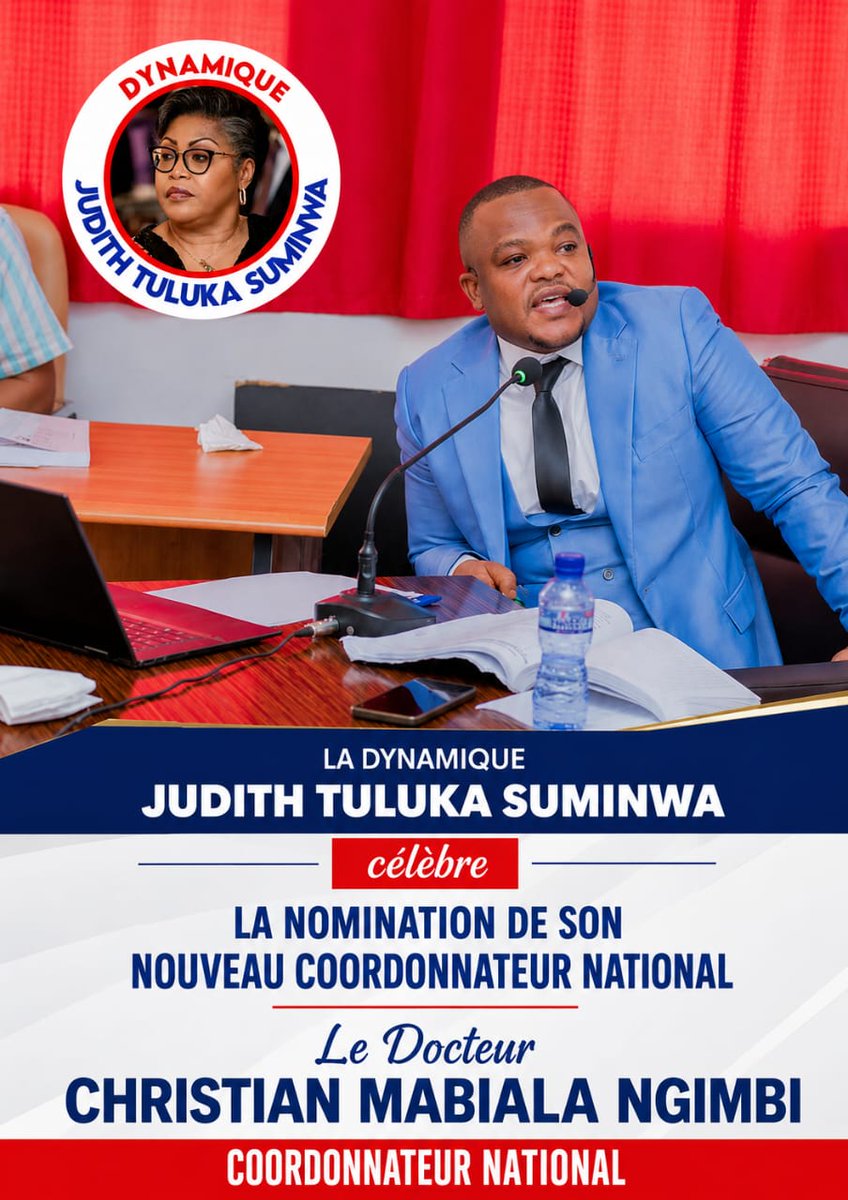 DJudithSuminwa's tweet photo. Une nouvelle dynamique portée par Christian Mabiala Ngimbi autour de l’unité, l’innovation et l’engagement citoyen. La structure réaffirme sa mobilisation pour accompagner la vision de la PM.

@Fatshi20 @DeniseNyakeru @SuminwaJudith
@Kivuvu_Kieto @AugustinKabuyaT @MputuMerveil https://t.co/9qhJ1uYktL